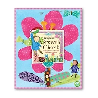 Eeboo Hot Pink Flower Growth Chart For Girls Resposibility Chart