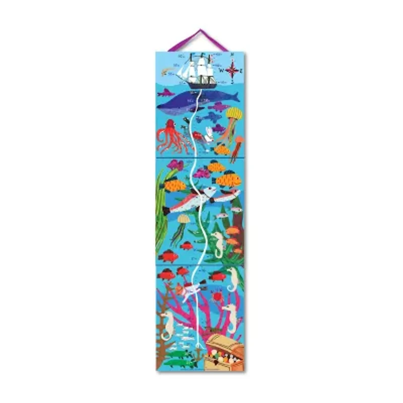 Eeboo Big Blue Whale Growth Chart Discovery Toy