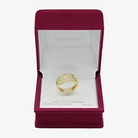 Sparkle Allure Womens 5MM Cubic Zirconia 14K Gold Over Brass Band