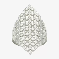 Sparkle Allure Womens Pure Silver Over Brass Cocktail Ring