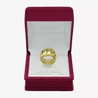 Sparkle Allure Womens 5MM 14K Gold Over Brass Band