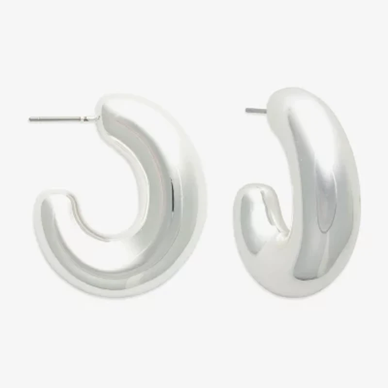 Bold Elements Womens 10.4mm Hoop Earrings
