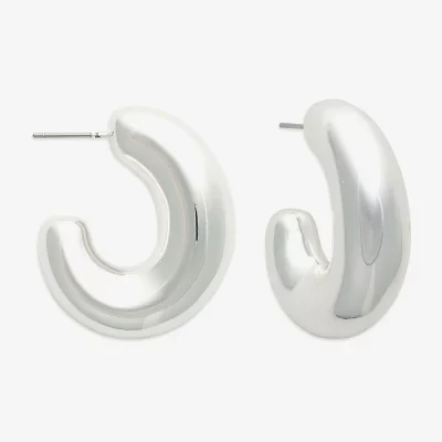 Bold Elements Womens 10.4mm Hoop Earrings