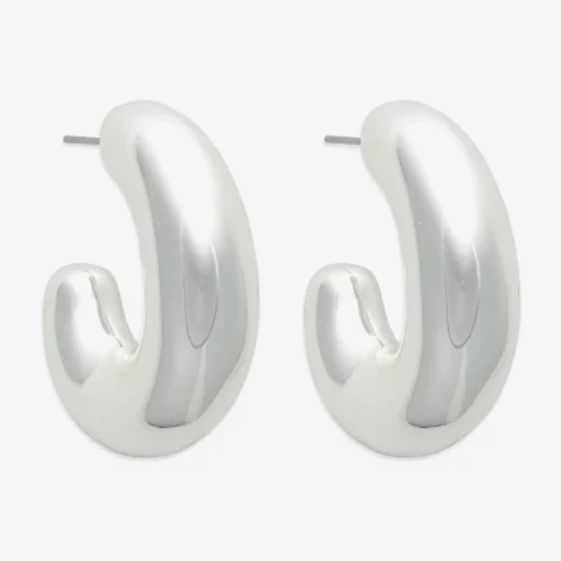 Bold Elements Womens 10.4mm Hoop Earrings