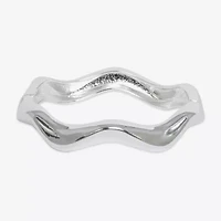 Bold Elements Silver Tone Womens Bangle Bracelet