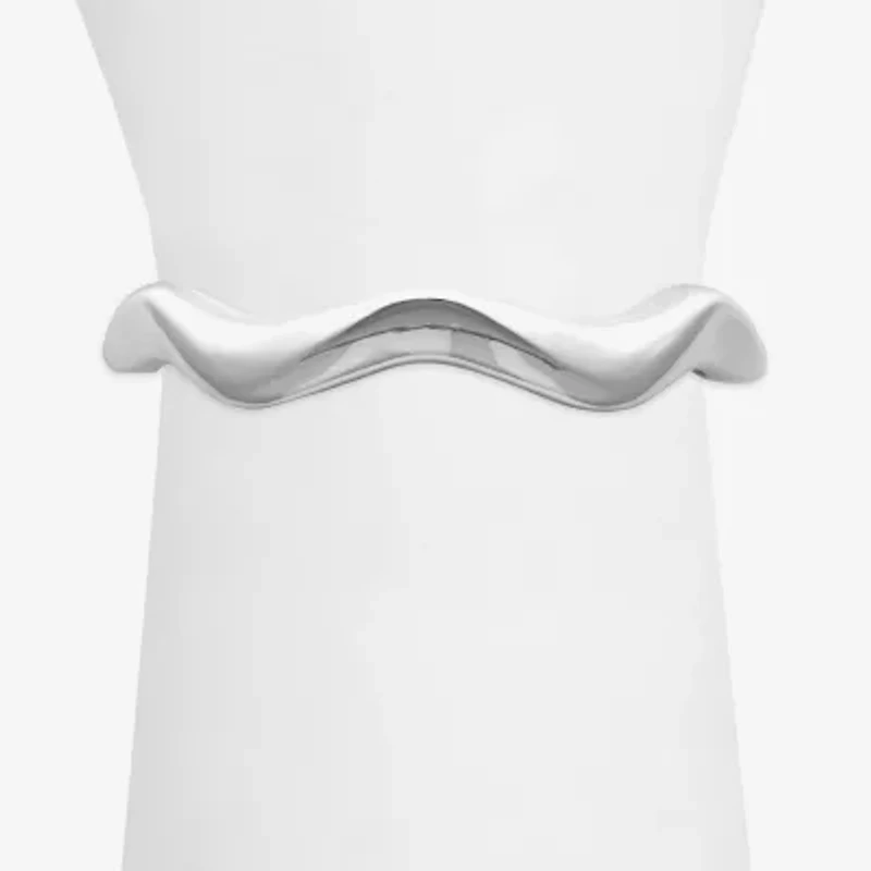 Bold Elements Silver Tone Womens Bangle Bracelet