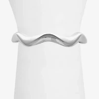 Bold Elements Silver Tone Womens Bangle Bracelet