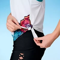 Free Country Womens Built In Bra Stretch Fabric Floral Tankini Swimsuit Top