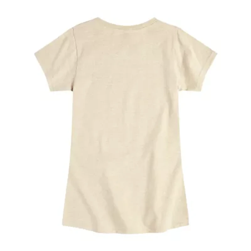 Big Kid Girls Crew Neck Short Sleeve Barbie T-Shirt