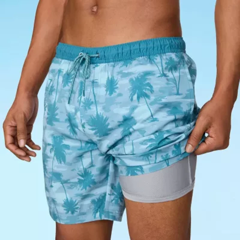 Free Country Mens Quick Dry Animal Swim Shorts