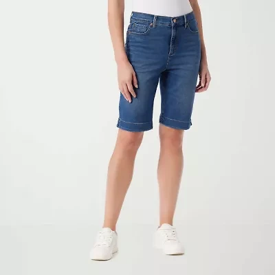 Gloria Vanderbilt Amanda Womens 11" High Rise Bermuda Short