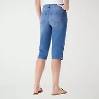 Gloria Vanderbilt Womens Straight Mid Rise Skimmer Pant