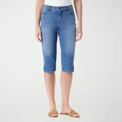 Gloria Vanderbilt Womens Straight Mid Rise Skimmer Pant
