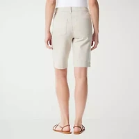 Gloria Vanderbilt Amanda Womens 11" High Rise Bermuda Short