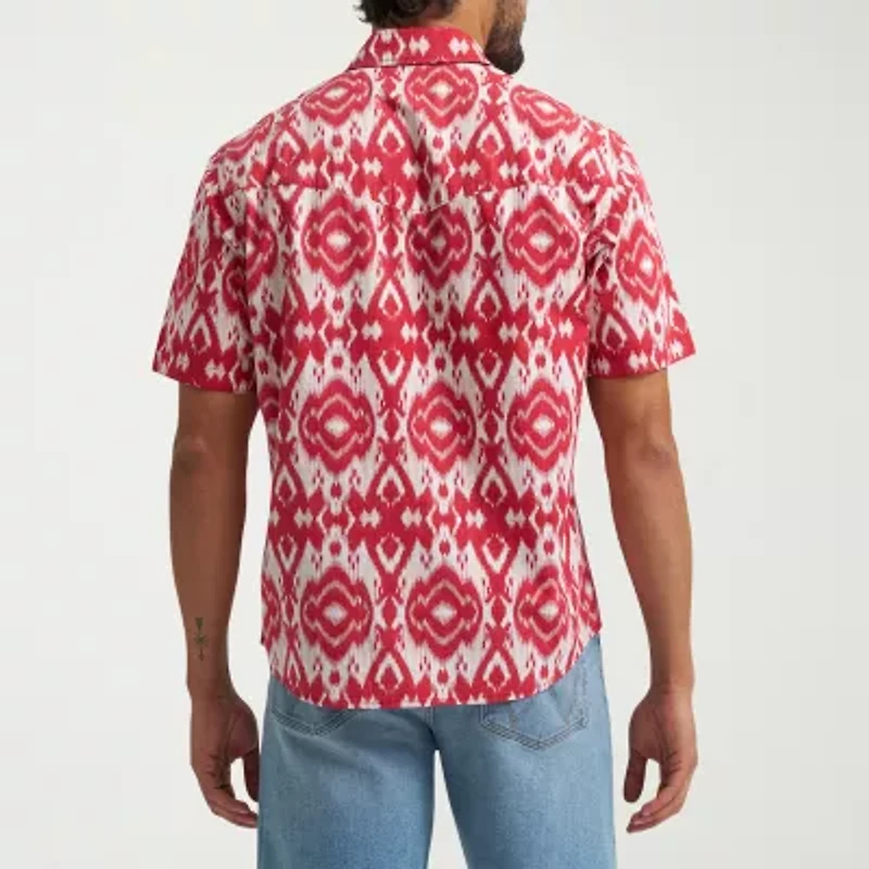 Lee Mens Short Sleeve Regular Fit Button-Down Shirt