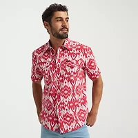 Lee Mens Short Sleeve Regular Fit Button-Down Shirt