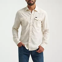 Wrangler® Mens Regular Fit Long Sleeve Button-Down Shirt