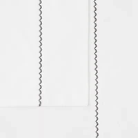 Oceanfront Resort Wavy Hem Solid Percale Sheet Set