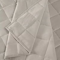 Brooklyn Loom Matte Cotton Velvetbox Stitch Easy Care Quilt Set