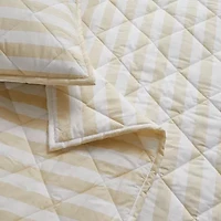 Brooklyn Loom Levi Stripe Easy Care Quilt Set