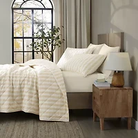 Brooklyn Loom Levi Stripe Easy Care Quilt Set