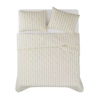 Brooklyn Loom Levi Stripe Easy Care Quilt Set