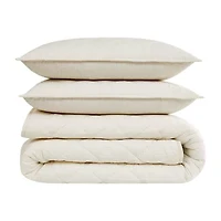 Brooklyn Loom Pinstripe Easy Care Quilt Set