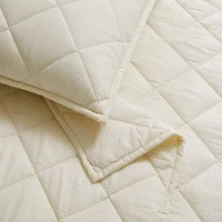 Brooklyn Loom Pinstripe Easy Care Quilt Set