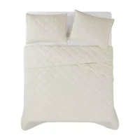 Brooklyn Loom Pinstripe Easy Care Quilt Set