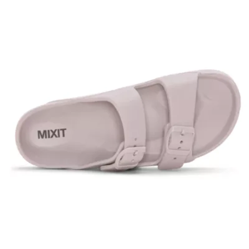 Mixit Womens Adjustable Strap Footbed Sandals