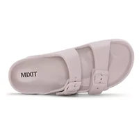 Mixit Womens Adjustable Strap Footbed Sandals