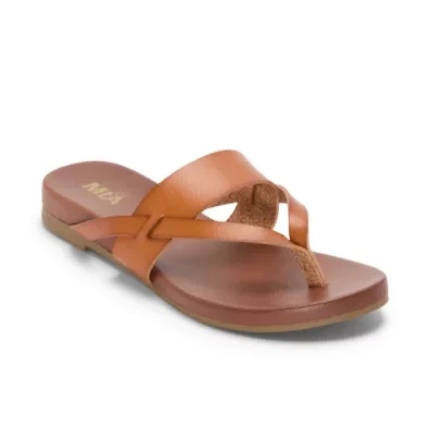 Mia Girl Womens Neutrals Flip-Flops