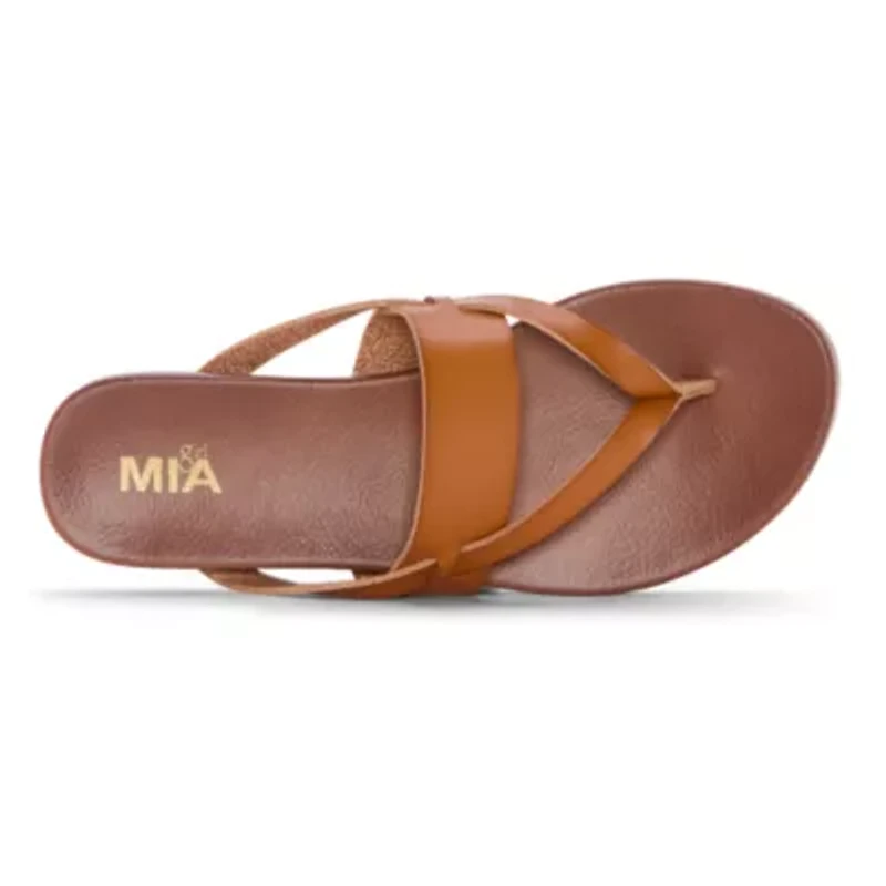 Mia Girl Womens Neutrals Flip-Flops
