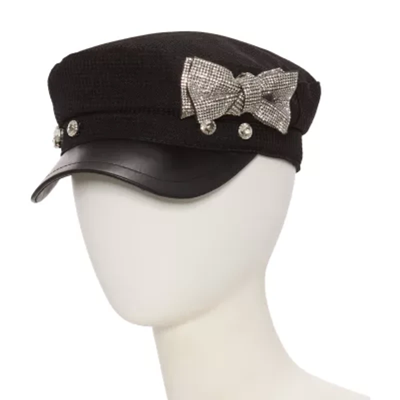 Olivia & Kate NEW YORK Cabbie With Bling Bow Womens Baseball Cap