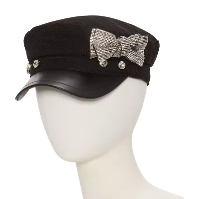 Olivia & Kate NEW YORK Cabbie With Bling Bow Womens Baseball Cap