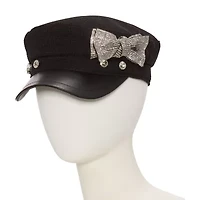 Olivia & Kate NEW YORK Cabbie With Bling Bow Womens Baseball Cap