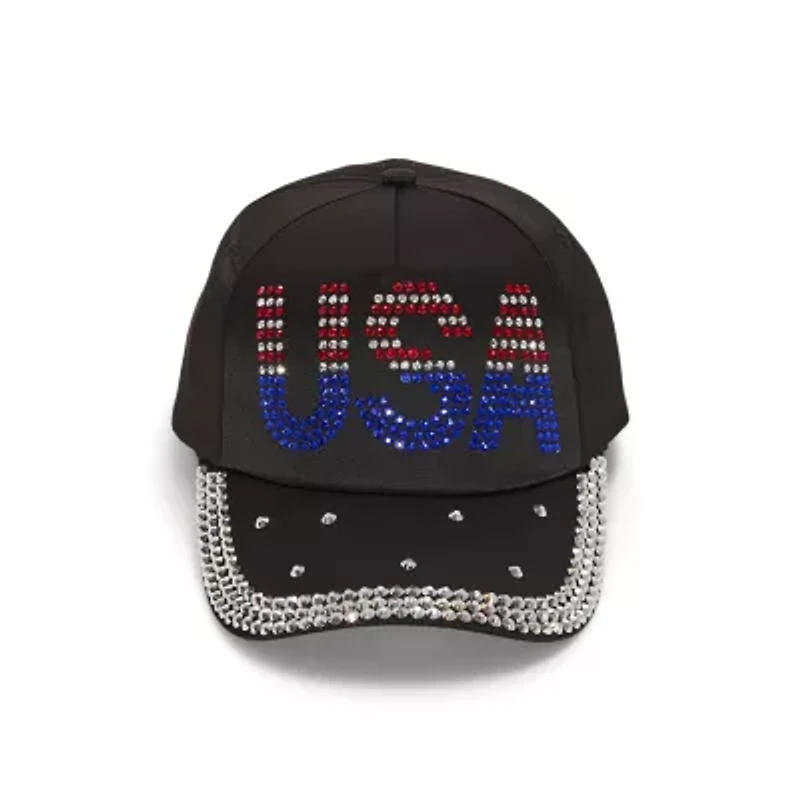 Mixit Embellished Usa Womens Baseball Cap