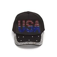Mixit Embellished Usa Womens Baseball Cap