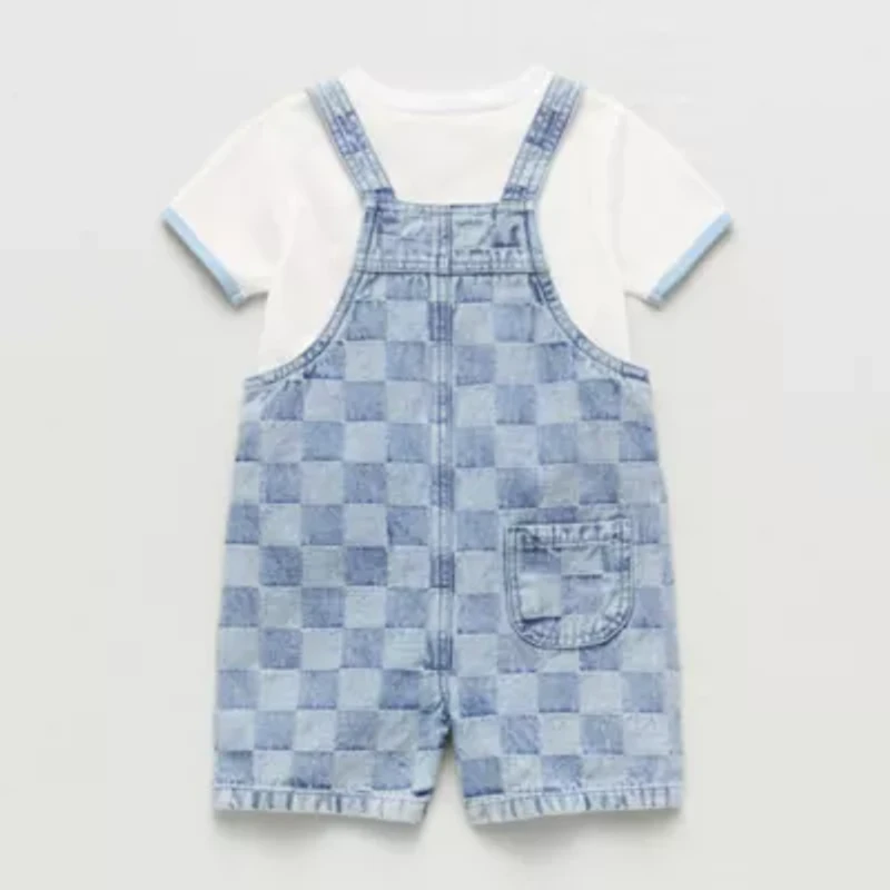 Little Lad Baby Boys 3-pc. Shortall Set