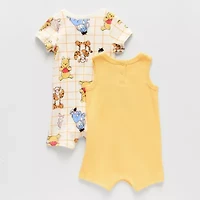 Disney Baby Boys Winnie The Pooh Short Sleeve 2-pc. Romper