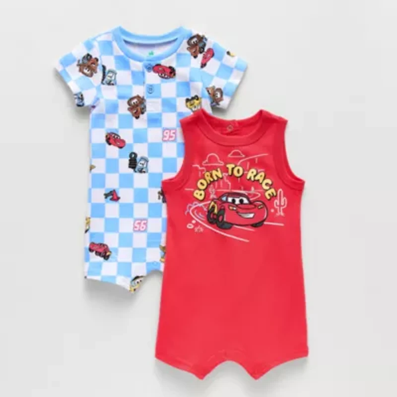 Disney Baby Boys Cars Short Sleeve 2-pc. Romper
