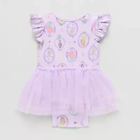 Disney Baby Girls Princess Round Neck Short Sleeve Bodysuit