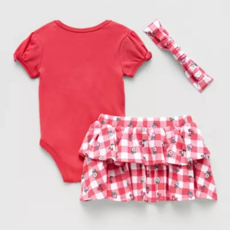 Disney Baby Girls 3-pc. Minnie Mouse Skirt Set
