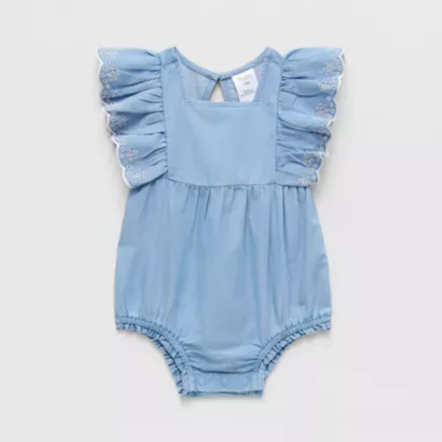 Okie Dokie Baby Girls Square Neck Sleeveless Bodysuit
