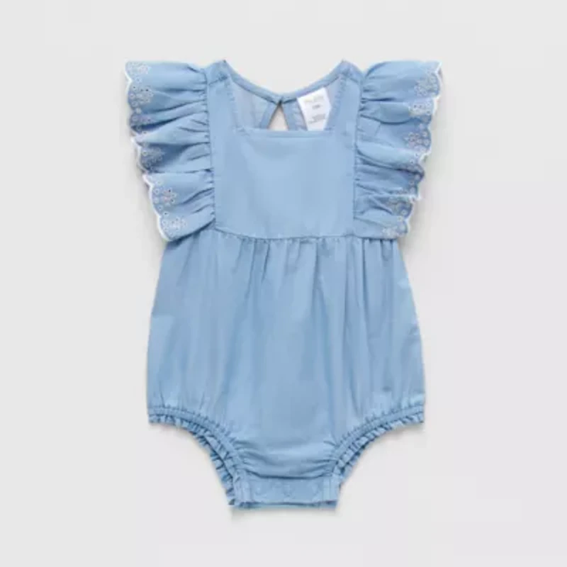 Okie Dokie Baby Girls Square Neck Sleeveless Bodysuit