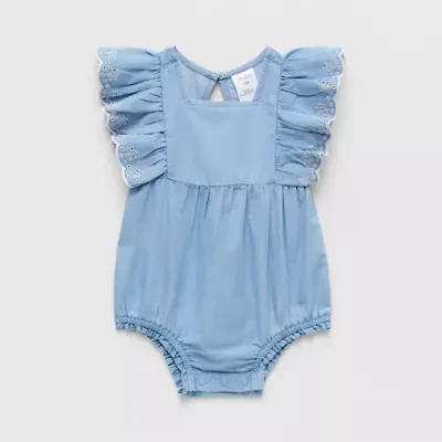 Okie Dokie Baby Girls Square Neck Sleeveless Bodysuit