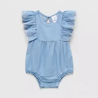 Okie Dokie Baby Girls Square Neck Sleeveless Bodysuit