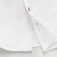 Okie Dokie Adaptive Toddler Boys Easy-on + Easy-off Short Sleeve Button-Down Shirt