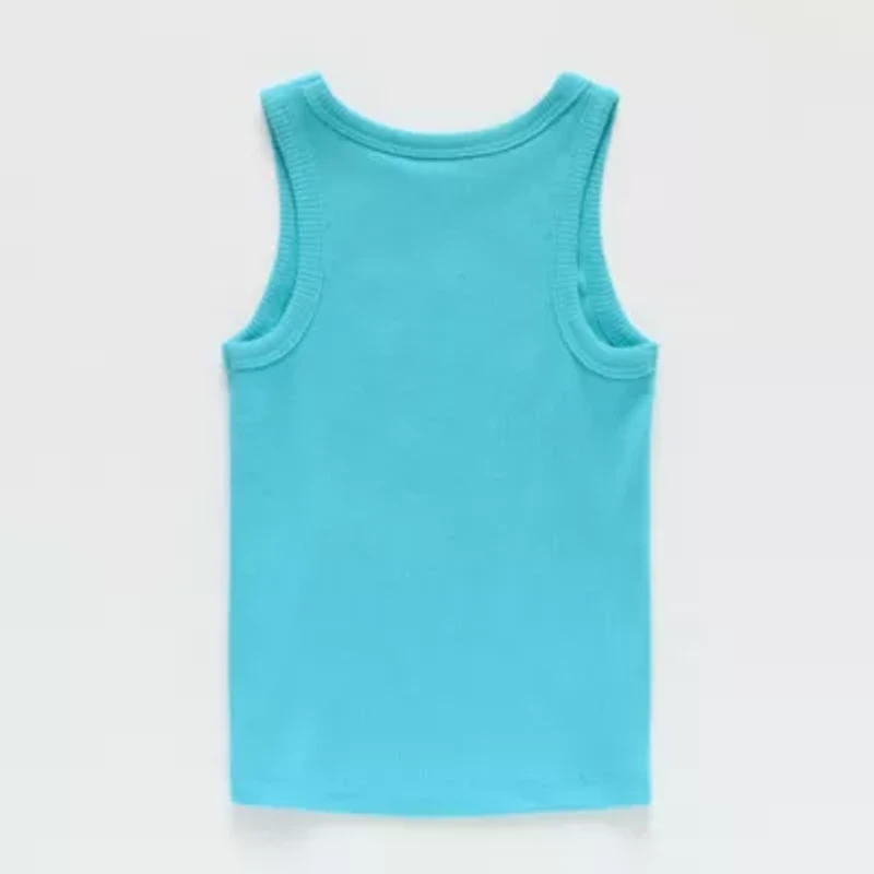 Okie Dokie Toddler & Little Girls Round Neck Sleeveless Tank Top