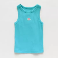 Okie Dokie Toddler & Little Girls Round Neck Sleeveless Tank Top